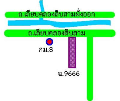 ที่ดิน 10 - 0- 76 ไร่ ถนนเลียบคลอง13ฝั่งออก ตำบล บึงคอไห ลำลูกา 0